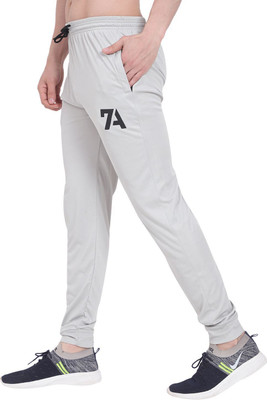 EnStore Solid, Printed Men Grey Track Pants