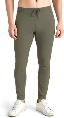 KWINGS Solid Men Beige Track Pants