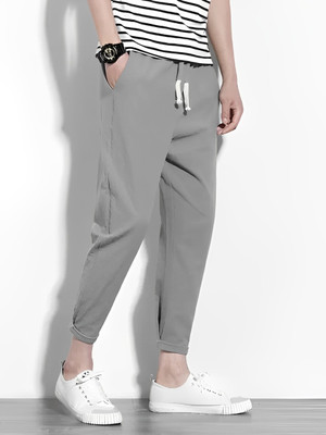 Reya Solid Men Grey Track Pants