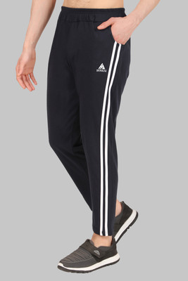 HOKKAI Solid Men Blue Track Pants