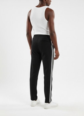 Dockstreet Striped Men White Track Pants