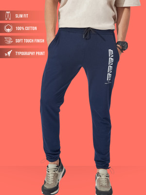 MANIAC Printed Men Blue, White Track Pants