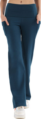 NITE FLITE Solid Women Dark Blue Track Pants