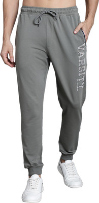 Confidence Printed Men Grey Track Pants