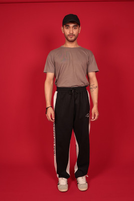 Inject Solid Men & Women Black Track Pants