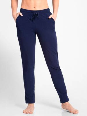 JOCKEY Solid Women Dark Blue Track Pants