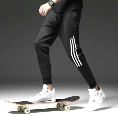 JSK SPORTS Striped Men White Track Pants