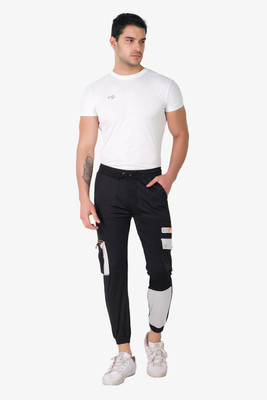 Mindsart GENZ Striped Men Black Track Pants