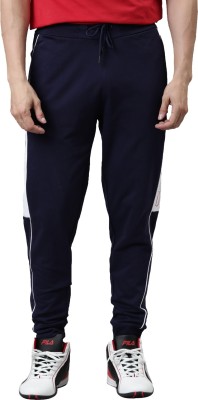 FILA Printed Men Blue Track Pants