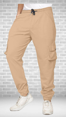 HONEST ENTERPRISEE Solid Men Brown Track Pants