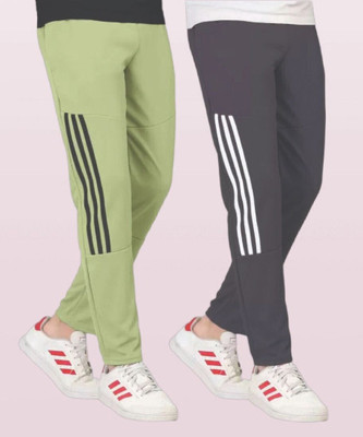 Covett Solid Men Grey Track Pants