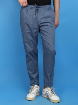 V-MART Solid Men Blue, Blue Track Pants