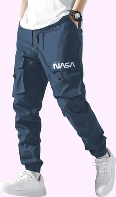 METRONAUT Self Design Women Dark Blue Track Pants