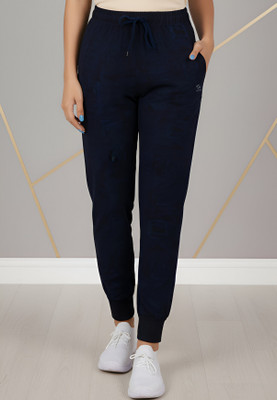 Guide Printed Women Dark Blue Track Pants