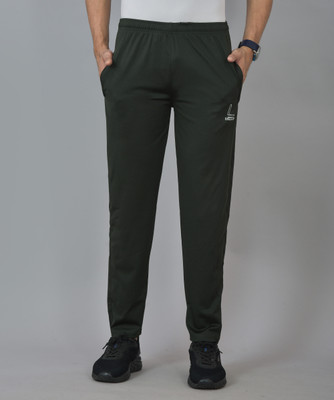 UNDERLOOP Solid Men Green Track Pants