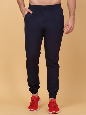 Invincible Solid Men Dark Blue Track Pants