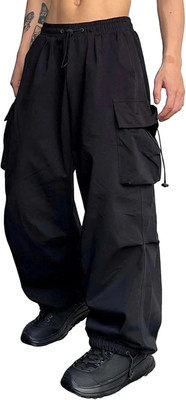 Studshirt Solid Men Black Track Pants