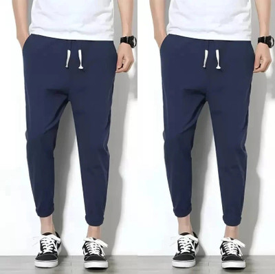 BE SWADESHI Solid Men Blue Track Pants