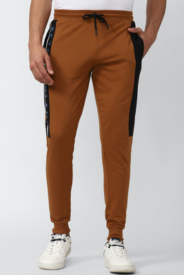 PETER ENGLAND Printed Men Brown Track Pants