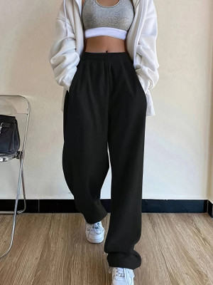 PROGENY Solid Women Black Track Pants