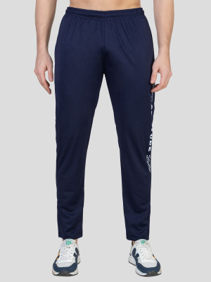 Zeffit Printed Men Dark Blue Track Pants