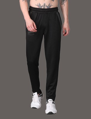 Stellers Solid Men Black Track Pants