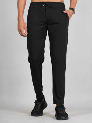 DEVARSH ENTERPRISES Solid Men Black Track Pants