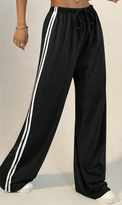 Dockstreet Solid Women White Track Pants