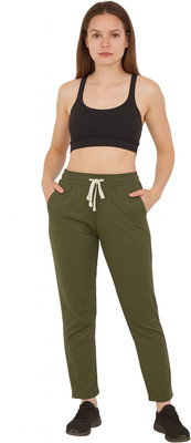 Royal-E-Kashmir Solid Women Green Track Pants