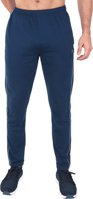 Zeffit Solid Men Dark Blue Track Pants