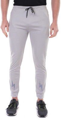 Mom's Cradle Solid Men Grey Track Pants