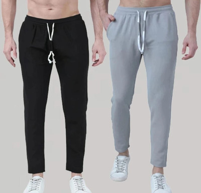 Helenter Solid Men Black Track Pants