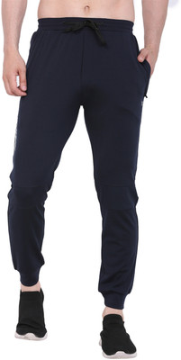 LEXON Self Design Men Dark Blue Track Pants