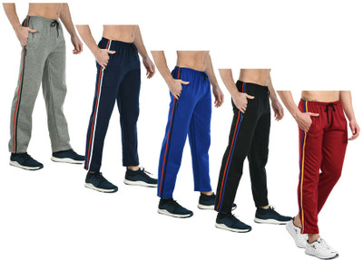 IndiWeaves Solid Men Multicolor Track Pants