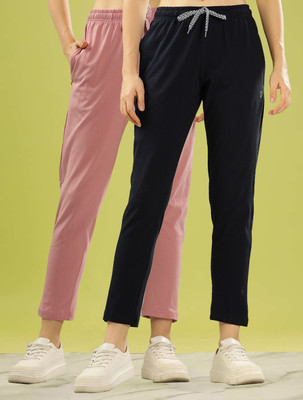 Dollar Solid Women Black, Pink Track Pants
