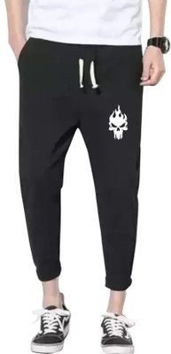 mfb Printed Men Black Track Pants