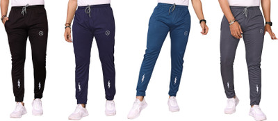 ANAND Self Design Men Multicolor Track Pants
