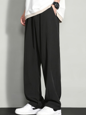 PROGENY Solid Men Black Track Pants