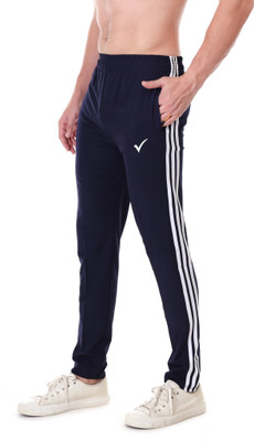 Linesports Solid Men Blue Track Pants