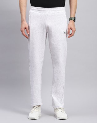 MONTE CARLO Solid Men White Track Pants