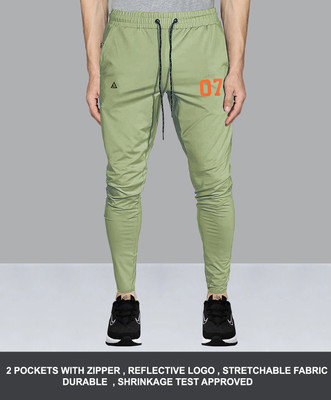 AVOLT Solid Men Light Green Track Pants