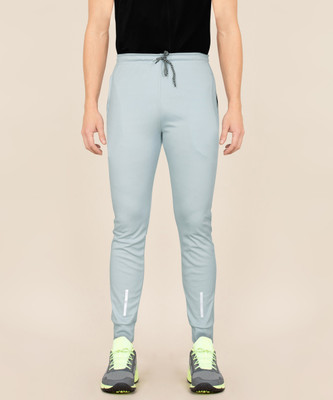 Slony Solid Men Grey Track Pants