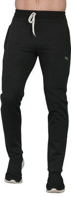 Leebonee Solid Men Black Track Pants