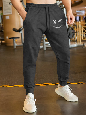 VCANEE Printed Men Grey Track Pants
