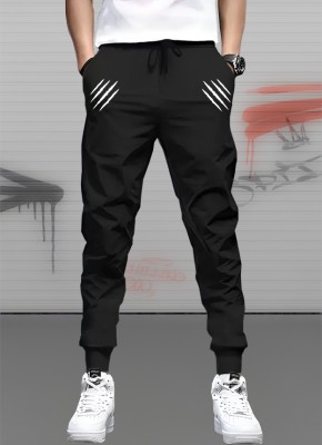 PKB garments Printed Men Black Track Pants