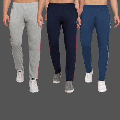 Zeffit Printed Men Dark Blue, Grey, Light Blue Track Pants