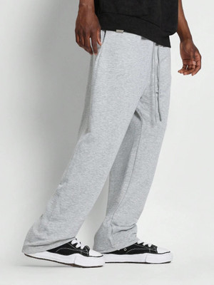 PROGENY Solid Men Grey Track Pants