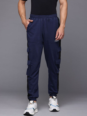 HRX by Hrithik Roshan Solid Men Blue Track Pants