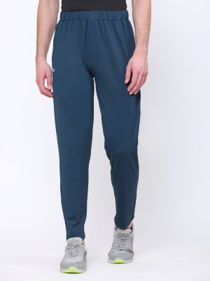 DIDA Solid Men Light Blue Track Pants