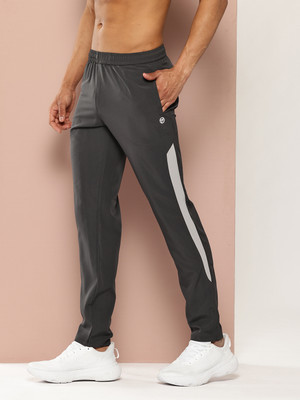 Turnfit Striped Men Grey Track Pants